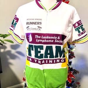 Team in Training Racing Bicycle Bib Leukemia Lymphoma Cycling Jersey Men…